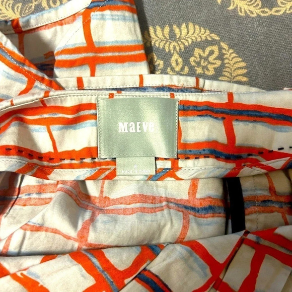 Maeve (Anthropologie) cotton  asymmetrical skirt size 6 - Picture 4 of 7